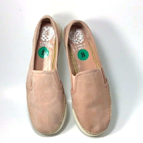 Vince Camuto Slip-On Pink Suede Espadrilles Size 8 - Picture 3 of 10